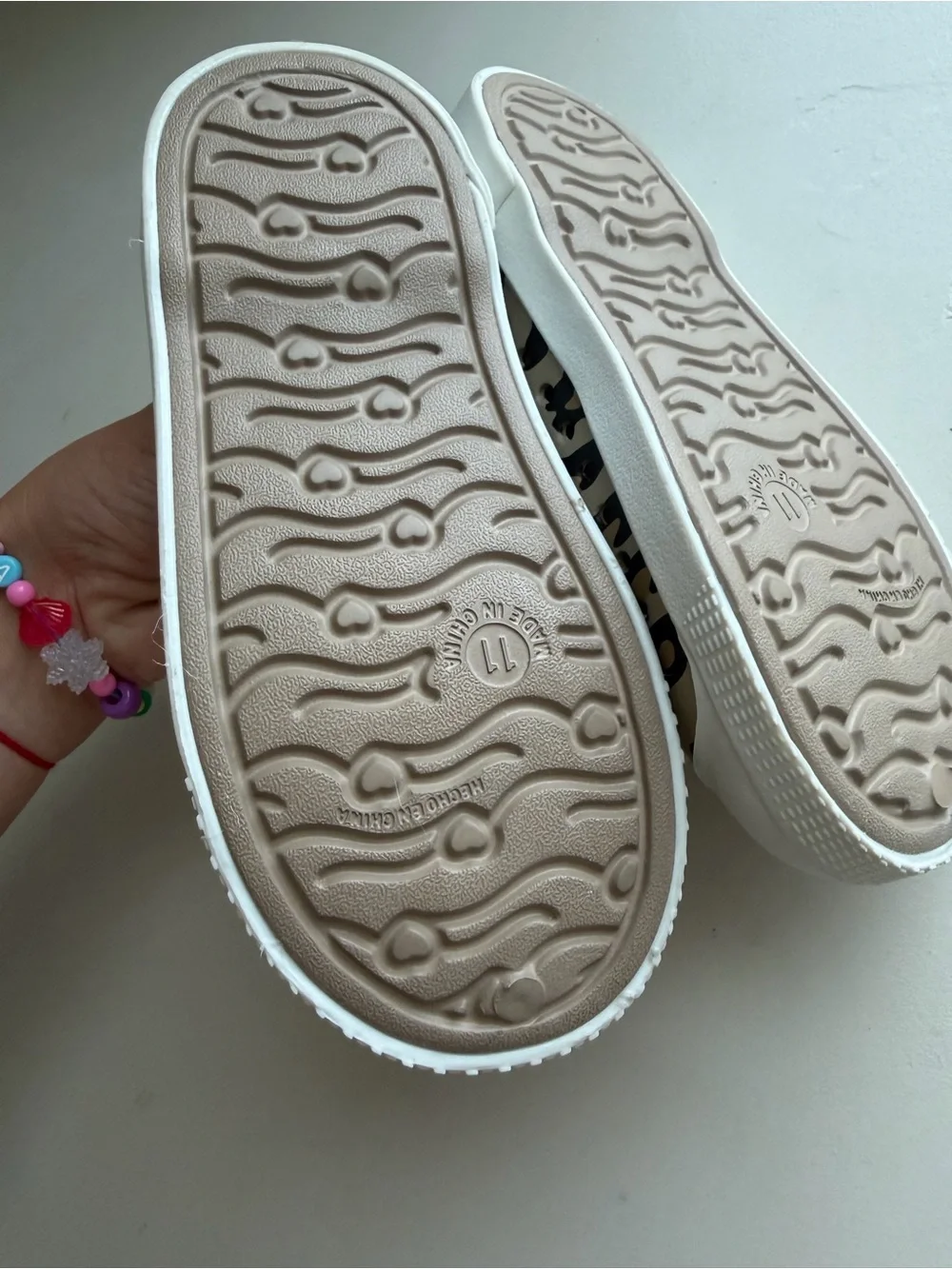 Old Navy Leopard Print Mary Jane Slip-Ons - Beige, Black, White